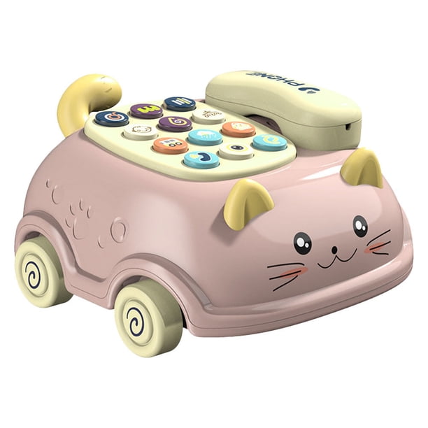 1 juego de teléfono para niños Juguete para niños Teléfono de voz para niños Juguetes para niños Juguete para teléfono para gatos pequeños