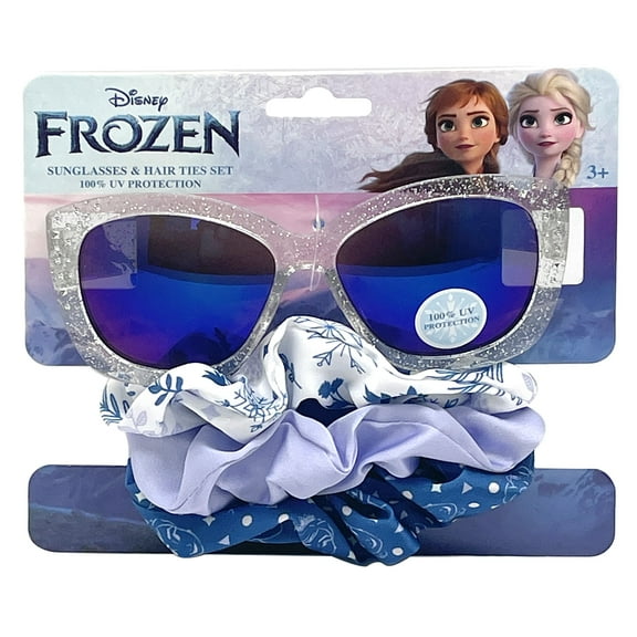 Disney Frozen II Girls Sunglasses and Scrunchies 2-Piece Set, White