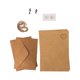 thumbnail image 1 of sweethay Paquete de 12 sobres Kraft de superficie lisa, papel de carta exquisito, sobres hechos a mano, accesorios de estampado, suministros de cartulina tipo 7, 1 of 6