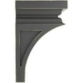 thumbnail image 4 of Ekena Millwork 3 1/2"W x 3 3/4"D x 6"H Mini Nevio Wood Vintage Decor Corbel, Chalk Dust White, 4 of 5