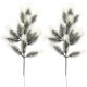 thumbnail image 2 of Venta dos por  aguja de pino de 13 puntas para colgar en la pared blanco escarchado 42CM simulación navideña agujas de pino para árbol de Navidad Material: plástico ANGGREK  Otros, 2 of 8