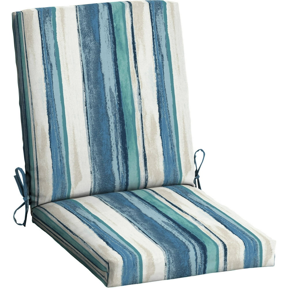 Mainstays Outdoor Patio Dining Chair Cushion, Multiple Patterns