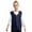 Navy Blue, variant on Unisex Kids Volunteer Vest Button Up Waistcoat Boys Girls Waiter Bartender Uniform Sky Blue 13-14