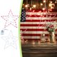 thumbnail image 5 of Xihbxyly Lámpara de Estrella Del Día de La Independencia, Forma de Pentagrama Forjado En Hierro, Led Rojo, Blanco y Azul Brillante, Alimentación Por Usb, Ahorro de Energía, Decoración para Ventanas y, 5 of 6