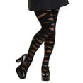 thumbnail image 1 of Women's Black Banded Gothic Tights, 1 of 2