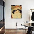 thumbnail image 3 of VELVET Nordic Style Canvas Poster Living Room Gustav Klimt Mother Love Twin Baby Painting Artwork Wall Art Decor Kids Room Modern Home Decor Pictures Stretched and 20x24inch Framed, 3 of 7