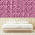 thumbnail image 3 of Ambesonne Floral Design Peel & Stick Wallpaper for Home, Springtime Hibiscus, 13"x36", Pastel Pink Hot Pink, 3 of 5