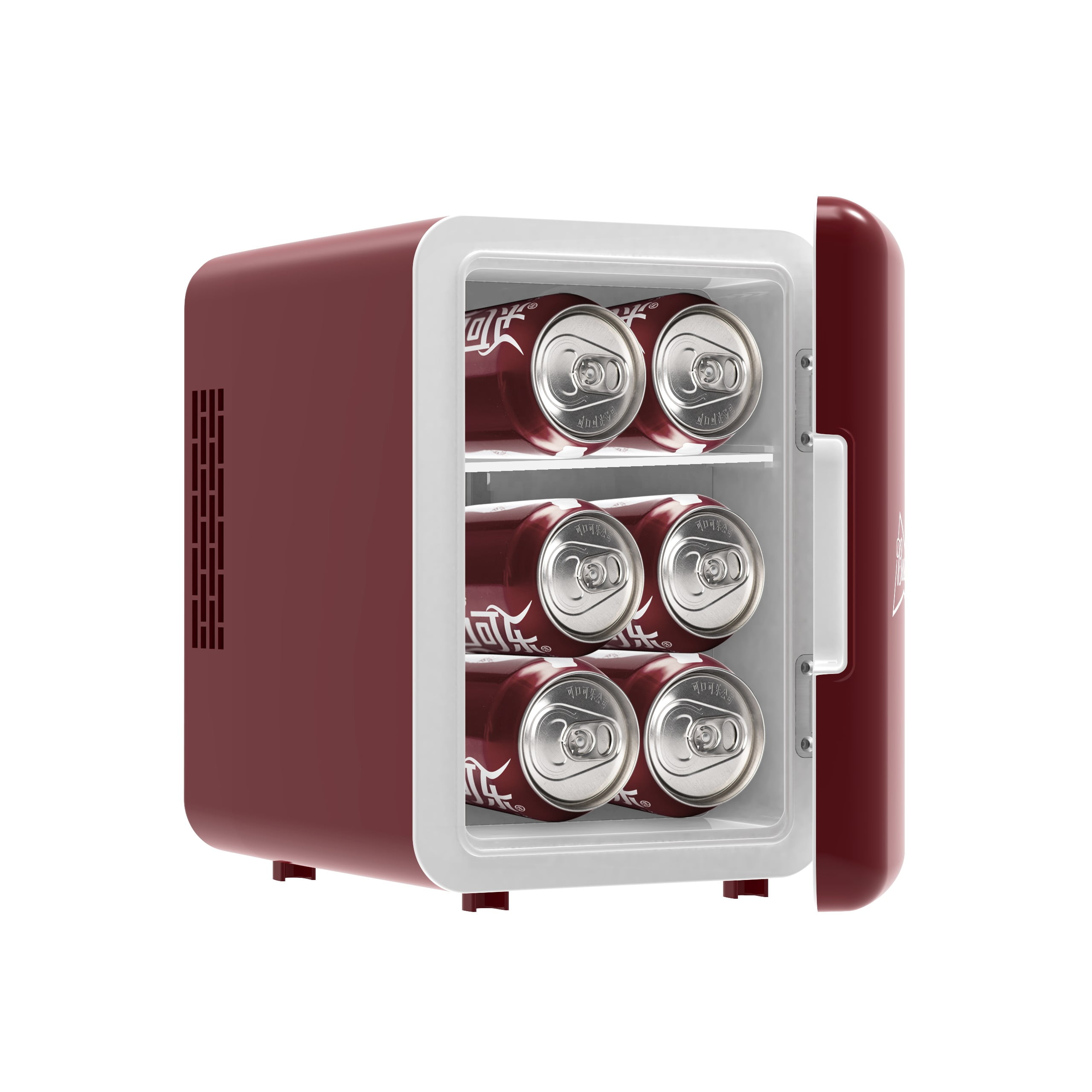 Dr Pepper Portable 6 Can Mini Fridge Mis135drp Burgundy Walmart Com Walmart Com