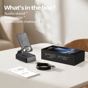 Wireless Bluetooth Phone Speaker Amplifier Cell Phone Stand for Home Outdoor - Adjustable Holder Anti-Slip Base HD Surround Sound, Great Gift Idea
