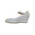 thumbnail image 3 of ZAPATILLAS VESTIR TACONES CUÑA BLANCO LEON TEXTIL SANTIN 1903 Leon 1903p, 3 of 3