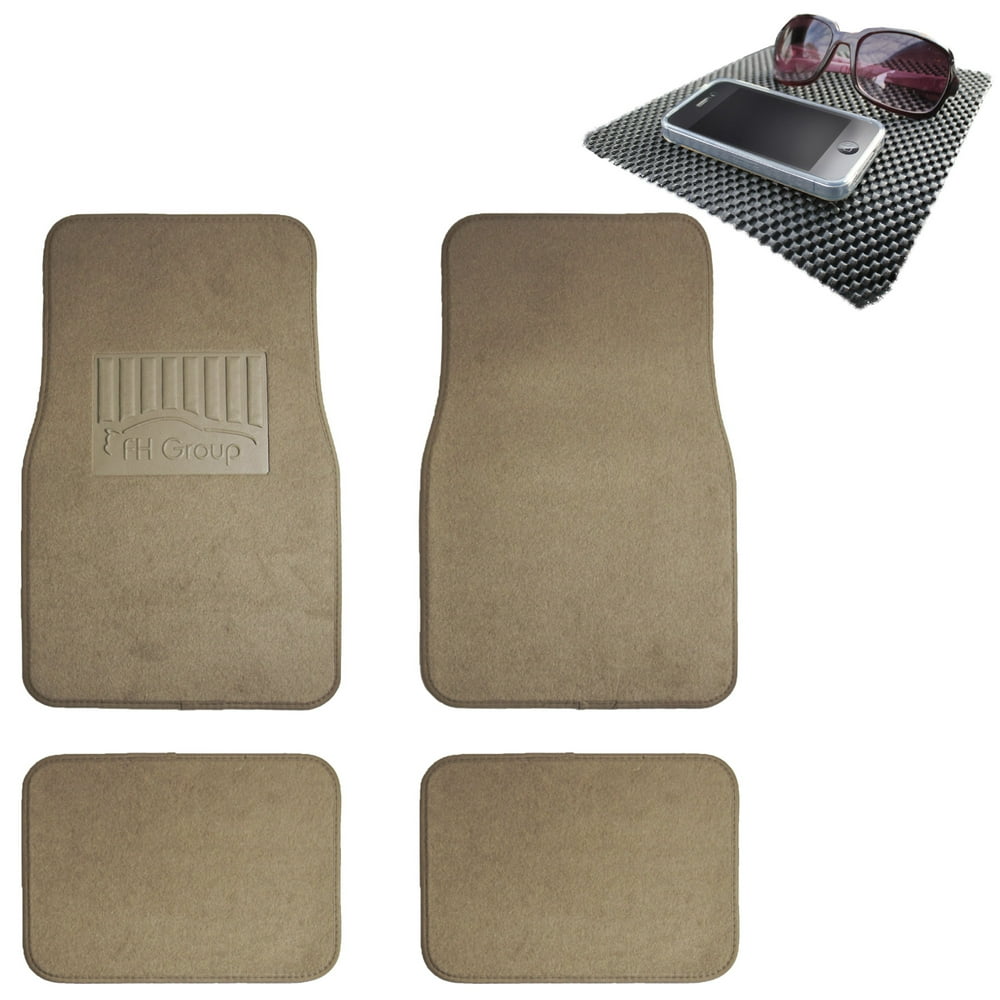 FH Group, 4pcs Floor Carpet Mats For Universal Auto Car SUV Van Beige w