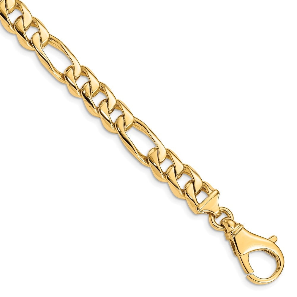 Diamond2Deal 14k Yellow Gold 8.5mm Fancy Link Chain Necklace 20inch for  Women - Walmart.com