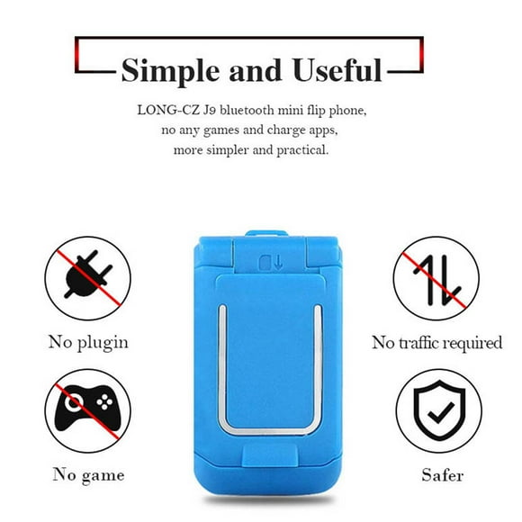 Mini teléfono móvil con tapa, pantalla de 0,66 pulgadas, marcador Bluetooth, el teléfono móvil más pequeño