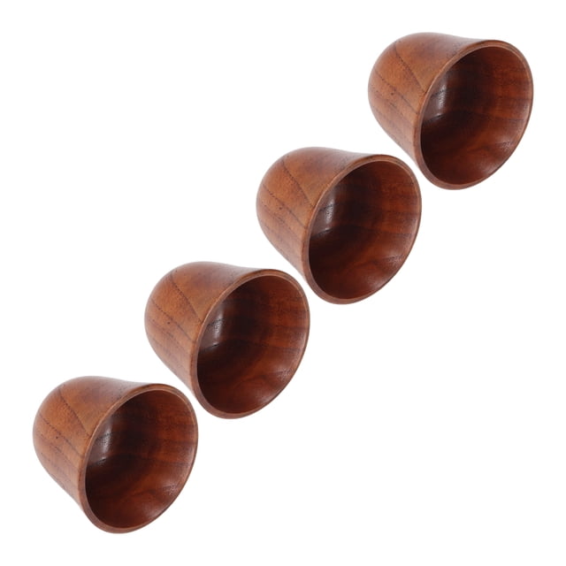 Taza De Madera, Aislamiento Térmico Juego De Tazas De Madera De 4 Piezas Ampliamente Utilizado Para Leche Para Café Para Té ANGGREK Otros