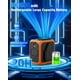 thumbnail image 4 of Ventilador de cintura portátil Yestono recargable con chip AI naranja, 4 of 7