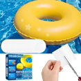 thumbnail image 2 of Bath Noodles Swimming Ring Swimming Ring Repair Patch Repair Kit Self Adhesive Lining Patch Swimming Ring Inflatable Floating Boat Waterproof Seal Toddler Beach Pool (B, One Size), 2 of 8