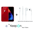thumbnail image 1 of IPHONE 8 64 RED ROJO REACONDICIONADO Protector de Pantalla KeepOn Audifonos APPLE con Cable conector, 1 of 5