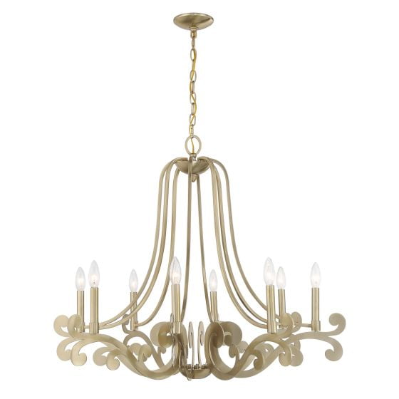 Savoy House - 1-6097-8-127 - Lombard 8-Light Chandelier in Noble Brass