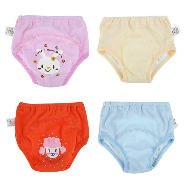 Toddler Potty Training Pants 4 Pack,Cotton Training Underwear Size 2T,3T,4T,Waterproof  Underwear for Kids, Pink, 3 Years : : Fashion