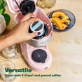 thumbnail image 3 of BELLA - Cafetera de doble porción, taza K compatible con cesta de café molido y adaptador, apagado a BELLA NA, 3 of 5