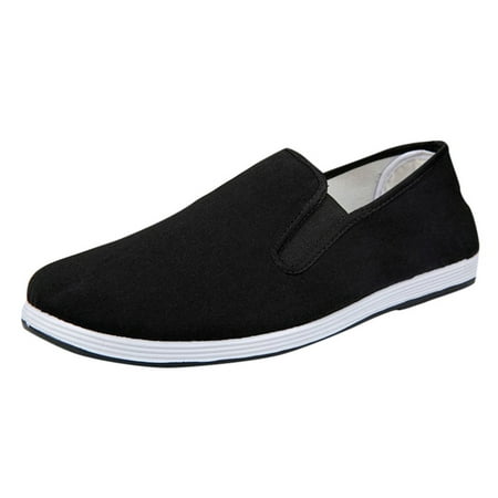 

zuwimk Sneakers For Men Men s Black Canvas Sneaker Low Top Classic Fashion Shoes with Soft Insole Causal Dress Shoes for Men Comfortable Walking Shoes Black