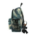 thumbnail image 4 of FORMRS School Backpack with Front Zippered Pocket 12" Student Travel Daypack, Beige Floating Whale, 4 of 6