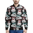 thumbnail image 3 of Chaqueta con cremallera y estampado 3D de rana de dibujos animados para hombre y niño, chaqueta informal de calle con cremallera, sudadera de manga larga, 3 of 5