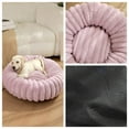 thumbnail image 4 of Round Pet Bed, 15.7" Washable Plush Donut Dog Bed with Non-Slip Bottomm, Soft and Comfortable Donut Cushion Winter Warm Pet Bed for Puppy and Cats, 4 of 7