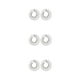 thumbnail image 2 of Minnieouse 1 par de pendientes de cristal para mujer, joyería de moda para boda, accesorios de regalo personalizados para madre e hija, plata Type1 NO1 Minnieouse CBP227472, 2 of 6