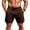 Coffee, variant on Workout Shorts for Mens Solid Color Elastic Drawstring Athletic Shorts with Pockets Gym Running Shorts