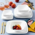 thumbnail image 2 of Corelle Pure White 6.5" Square Glass Appetizer Plate, 2 of 2