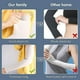 thumbnail image 3 of 3 Paires Manchette Bras Homme, Manchettes De Bras Sport De Compresión Unisexe Hommes Femmes Soie Glac Manche De Protection Solaire Lastique Respi, 3 of 5