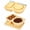 Khaki, variant on NOGIS Reusable Snack Containers with Lids Silicone, Double Compartment Snackle Box Container, Silicone Condiment Containers with Lids for Snack Sauce (Khaki, Excluding Spoon)