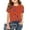 Orange, variant on Kids Girls T Shirts Black Printed Short Sleeve Shirt for Girls Crewneck Teen Girl Summer Clothes Tops for Girls 6-7 Years
