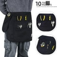 thumbnail image 3 of Giyblacko Half Length Apron With Integrated Hardware Tool Storage Pouch And Waist Pack Multi Compartment Organizer For DIY Enthusiasts And Handymen, 3 of 8