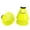 Yellow, variant on Apeya 3 Pack Nylon Badminton Shuttlecocks, Durable Pink Birdie Balls with High Visibility Skirt for Indoor Gym Training, Outdoor Backyard and Beach Games