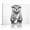 D, variant on XaaKee Art Prints Canvas Raccoon Bathroom Animal Cute Wildlife Whimsical Sketch Illustration Inner Framed 18*12Inch