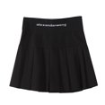 thumbnail image 4 of Mrat Mini Skirts Women Short Skirt Fashion Ladies Pleated A-Line Skirt Anti-Burnout High Waist Short Skirt Black Pencil Skirts for Femalen, 4 of 9