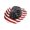 Red/White/Black, variant on Vintage US American Flag Cowboy Hat USA Stars Stripes Patriotic