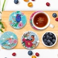 thumbnail image 3 of Kit de posavasos con pintura de diamantes DIY, tapete para tazas con diamantes, posavasos con dibujos animados, 8/10 Uds., 3 of 9