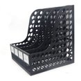 thumbnail image 3 of Funnylive Plastic 4 Compartments File Rack Paper Holder Desktop File Sorter Magazine Book Holder Organizer，Black, 3 of 6