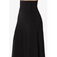 thumbnail image 5 of Women's PLUS Simple Foldover Stretch A-Line Flared Knee Length Skirt Comfy Stylish, 5 of 7
