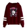 thumbnail image 5 of Kuromi merch Anime Onegai My Melody  hooded  drawstring pocketless  sweatshirt men/women pullover, 5 of 6