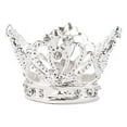 thumbnail image 2 of BalsaCircle 4 Silver Round Metallic Crown Rhinestones Dinner Napkin Rings Party Events Home Decorations Supplies, 2 of 8