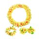 thumbnail image 3 of Conjunto de leis hawaianos, guirnalda, collar, diadema, pulseras, flores artificiales portátiles Amarillo, 3 of 9