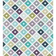 thumbnail image 3 of Modern Duvet Cover Set, Seamless Geometrical Rhombus Pointed Triangle Like in Doodle Style Pattern Image, Decorative 2 Piece Bedding Set with 1 Pillow Shams, Twin Size, Multicolor, by Ambesonne, 3 of 3