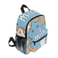thumbnail image 2 of FORMRS School Backpack with Front Zippered Pocket 12" Student Travel Daypack, Milk and Cookies, 2 of 6