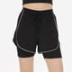 thumbnail image 2 of TaTaai Women High Waist Solid Sports Shorts Double Layer Anti-Exposure Stretch Elastic Waist Drawstring Zipper Pocket Quick Dry Yoga Running Shorts Gift, 2 of 6