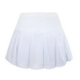 thumbnail image 2 of Esho 4-16T Girls Casual Mini Skirts with Shorts Lining Solid Athletic Pleated Skater Skirt Culottes Skorts, 2 of 8