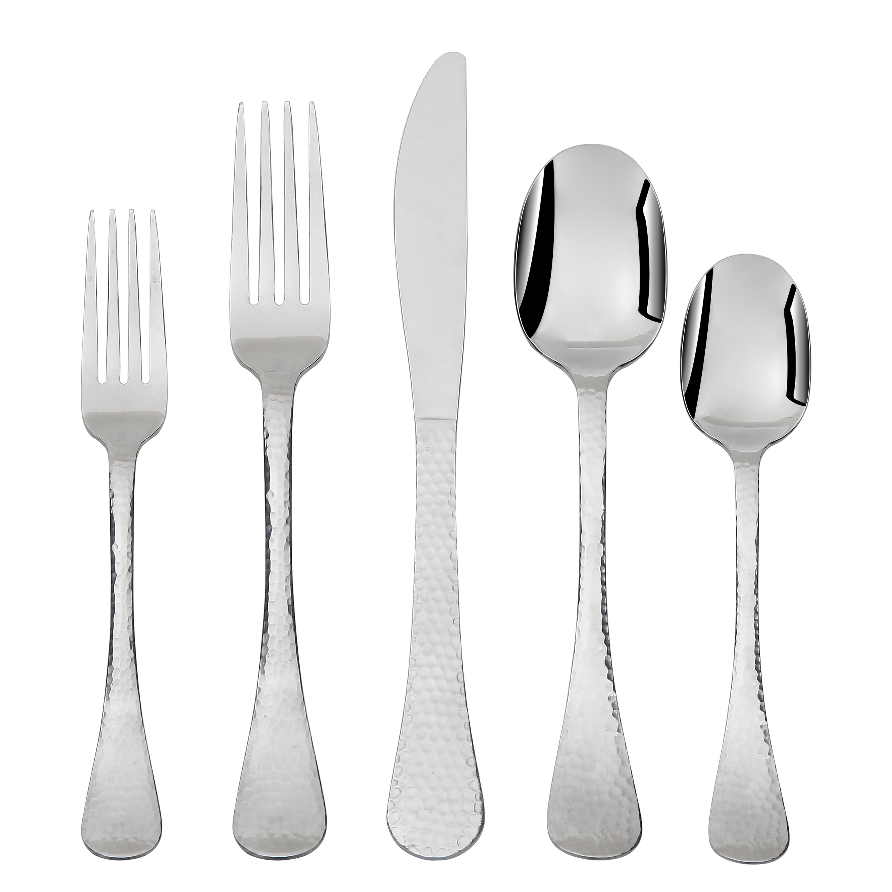 Mainstays Winfield 20 Piece Stainless Steel Flatware Set, Silver Color